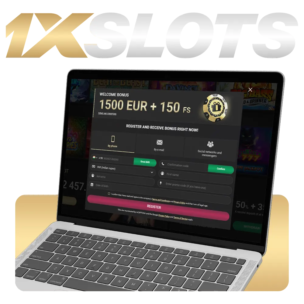 Regístrate en 1xSlots con un Bono de hasta 1.900.000 ARS + 550 FS