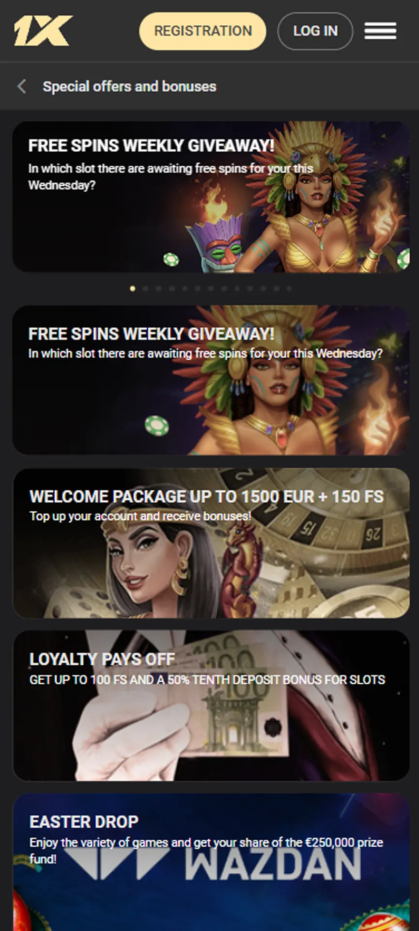 Descargar 1xSlots App para Android (APK) e iOS 2025